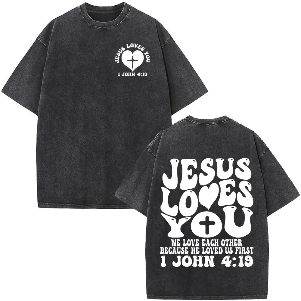 JESUS LOVES YOU WASHED